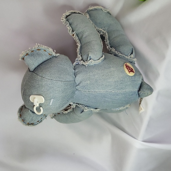 Denim Jean USA Star Teddy Bear Dan Dee Vintage 1990s July 4 Plush - Picture 9 of 11